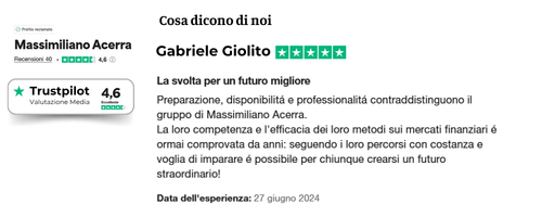 Testimonianza Trustpilot — Gabriele Giolito
